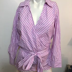 Chaps stretch wrap blouse!  thumbnail 2