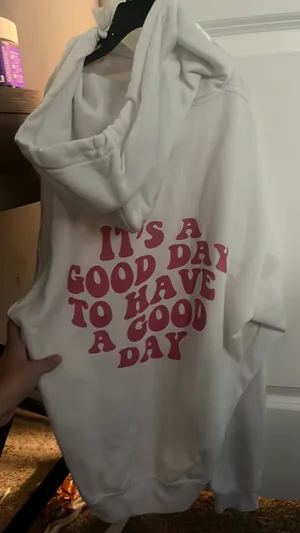 Cute Preppy Hodie Bought From A Small Shop White thumbnail 1