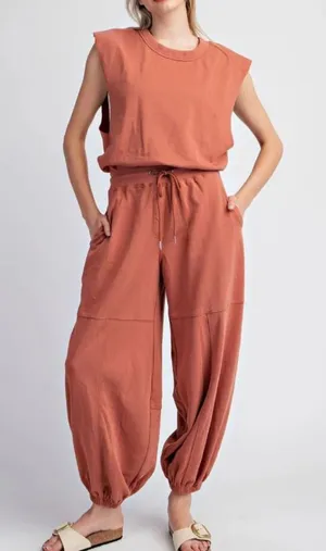 Free People Movement Womens Miss Me Yet Jumpsuit Oversized Small thumbnail 1