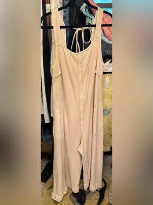 NWOT Free People FP One Callie One Piece - tan cream - XL thumbnail 7