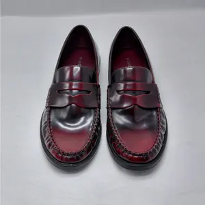 Madden Girl Penny Loafers Womens Sz 7 Y2K Burgundy Preppy Workwear Comfort Shoes thumbnail 3