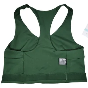 Zella‎ Sports Bra Green Medium Racerback Yoga Studio Low Support Athletic Size S thumbnail 5