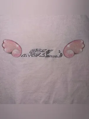 Sandy Liang Womens Y2K Crop Logo Baby Cotton Tee Size S Rhinestones Designe thumbnail 3