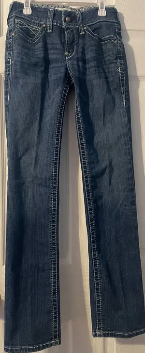 Real Denim Mid-Rise Straight Women’s Ariat Jeans thumbnail 1
