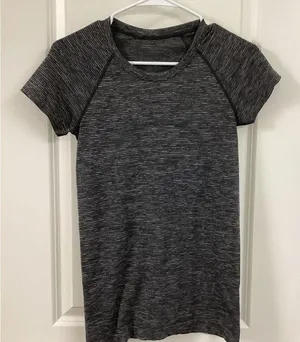 Lululemon Gray Fitted Raglan Short Sleeve Tee thumbnail 1