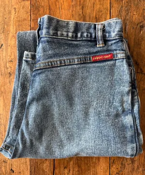 Jordache Blue Acid Wash Vintage Back Yolk Mom Jeans Size 8 thumbnail 1