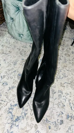 Nine West Boots Leather Black thumbnail 4