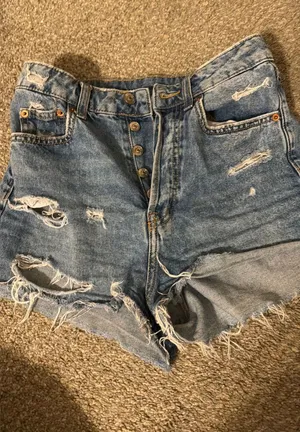 Divided Jean Shorts Distressed thumbnail 1