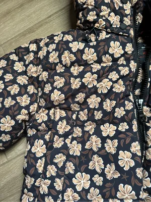 Rip Curl Black Puffer Jacket with Cream Floral Print thumbnail 10