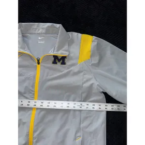 Nike‎ Michigan Wolverines Men's Silver Full-Zip On Field Jacket Size Small thumbnail 9