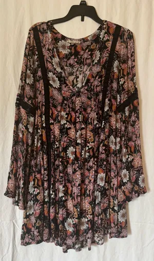 Boho Floral Altard State Tunic Top or Mini Dress– Size M thumbnail 1