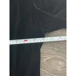 Vintage 80s Gunne Sax Dress 5/6‎ Black Jessica McClintock Velvet Taffeta USA thumbnail 5
