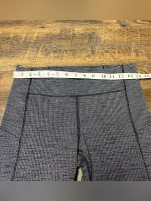 Lululemon Speed Up Tight 28" Full-On Luxtreme Women 8 Legging Heather Black Knit thumbnail 5
