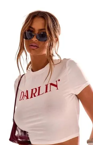 Musera Darlin' Bodycon Cropped Tee White Size M thumbnail 1