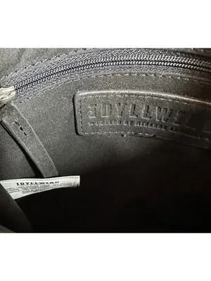 Idyllwind Black Leather & Suede Western Crossbody Tote Bag Embroidered Strap thumbnail 6