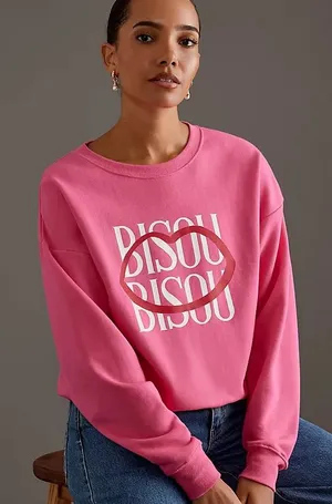 Anthropologie Maeve Jordan Nickson Bisou Bisou Sweatshirt thumbnail 1