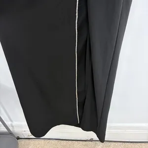 Lulus Elevated Sparkle Black Rhinestone Maxi Dress Wedding Guest Formal Large thumbnail 7