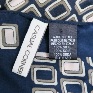 Vintage 80s Casual Corner Geometric Silk Square Scarf Wraps thumbnail 7