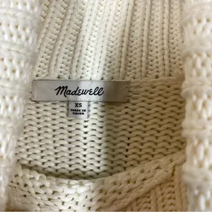 Madewell Ribbed Cotton‎ Turtleneck Sweater in Dawn Stripe Size XS fisherman fall thumbnail 3
