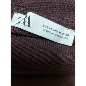 Zara Women's Brown Long Sleeve Turtleneck Ribbed Knit Slim Sweater Top Size M thumbnail 5