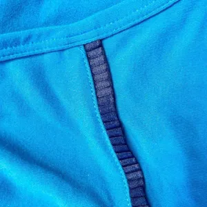 Lucy Power Athletic Top Womens Small Blue V-Neck Short Sleeve Supplex Yoga Shirt thumbnail 4