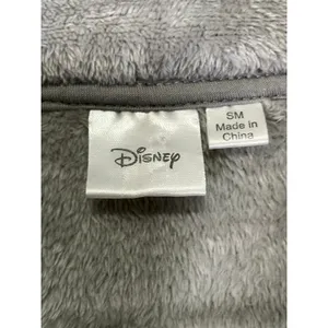Disney Winnie the Pooh Gray Plush Quarter Zip Fleece Pullover Small Y2K Cozy thumbnail 5