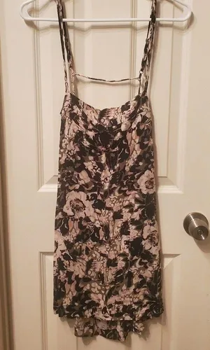 Free People Intimately People Floral Dress Green and Pink Size Small thumbnail 3