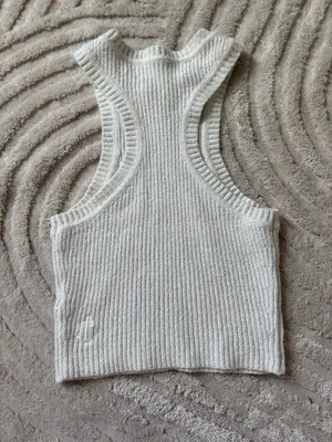 seroya ribbed tank White thumbnail 4