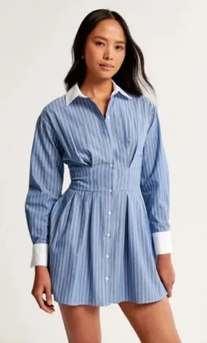 Abercrombie & Fitch Poplin Shirt Dress Size Large Tall thumbnail 1