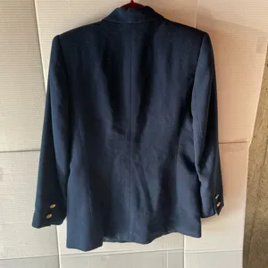 KASPER FOR ASL (8) 100% WOOL NAVY BLAZER thumbnail 3