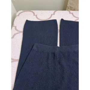 GAP CashSoft Shake Black Wide Leg Ribbed Pull-On Pants Size S Tall Super Soft thumbnail 14