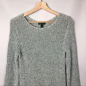 Ralph Lauren Lauren Jeans Company‎ Blue Knit Pullover Sweater L thumbnail 3