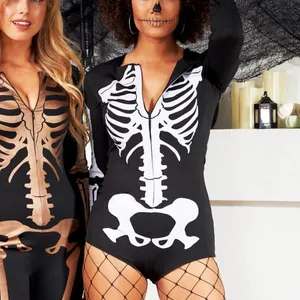 Tipsy Elves Sexy Skeleton Bodysuit Costume - Size M - Black - NWT‎ thumbnail 11