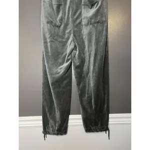 Urban Outfitters Velour Pants Womens Medium Green Jogger Drawstring Relaxed Fit thumbnail 6