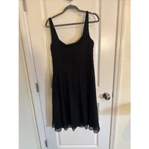 Vintage Jones New York 100% Silk Black Beaded Slip Dress Size 14 Whimsigoth thumbnail 3