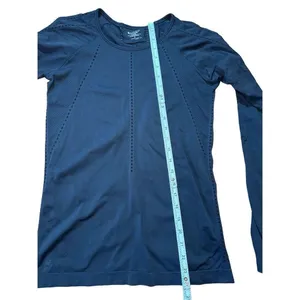 Athleta Black Foothill Seamless Long Sleeve Shirt Sz Small‎ thumbnail 8