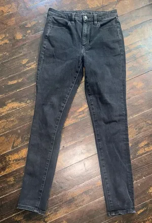 American Eagle super hi-rise stretchy mom style 6 jeggings thumbnail 1