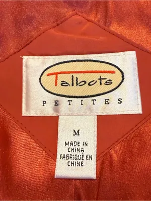 Talbots Petites Short Puffer Jacket Down/Feathers Size Medium  Shawl Collar thumbnail 11