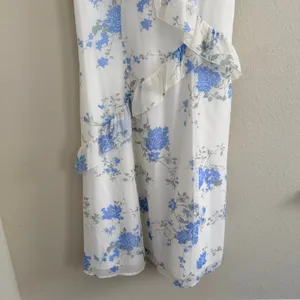 BP‎ Blue Floral Ruffle Maxi Dress Womens Small Chiffon Sleeveless Soft Fairy thumbnail 4