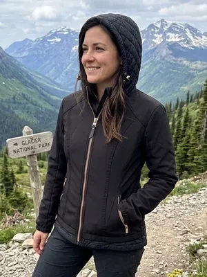 $110 Free country Embur Hybrid Softshell Jacket in black S thumbnail 1