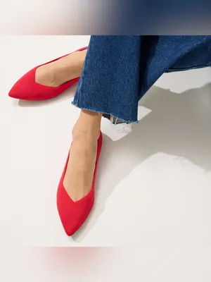 Rothy’s Red The Point Flats | Size 8 thumbnail 2