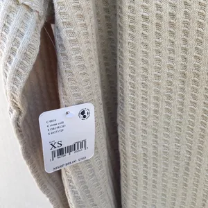 NWT Free People XS Cream Juicy Cowl Neck Long Sleeve Waffle Knit thermal top thumbnail 7