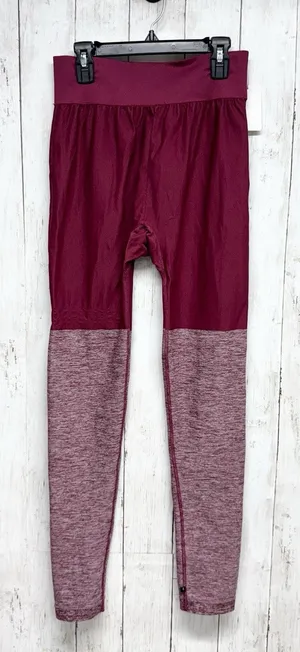 Gymshark‎ Pants Women Waist 25" XS/Small Maroon Colorblock Compression Leggings thumbnail 1