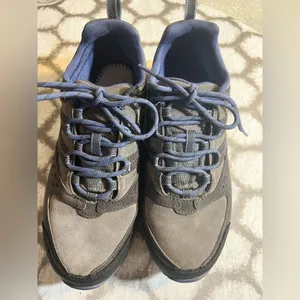 Columbia Womens Gray and Blue Hiking Shoes 8.5, waterproof, preloved worn 2X thumbnail 5