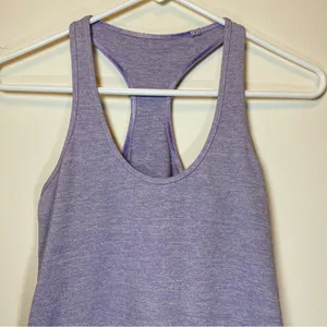 LULULEMON Cool Racerback Long Tank Top in Heathered Persian Purple Sz Small thumbnail 5