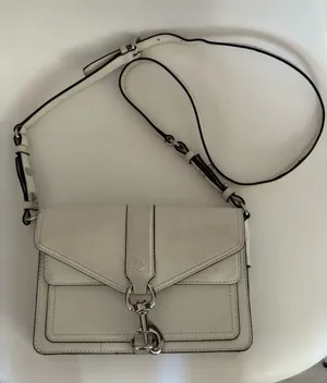 Rebecca Minkoff white leather crossbody bag thumbnail 1