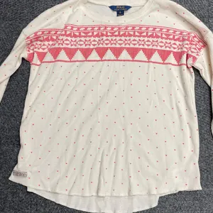 POLO Ralph Lauren kids youth thermal waffle long sleeve top fair isle winter XL thumbnail 2