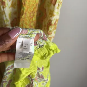 FREE PEOPLE Hanalei Bay Dress in Yellow Combo Small thumbnail 9