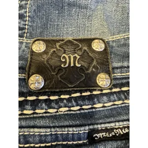 Miss Me Jeans Women's Blue Boot Rhinestone Cowgirl JP5014 Size 29‎ Southwestern thumbnail 8