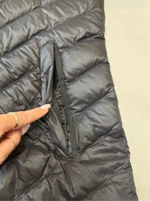 Under Armour Black Chevron Quilted Hooded Packable Puffer thumbnail 4
